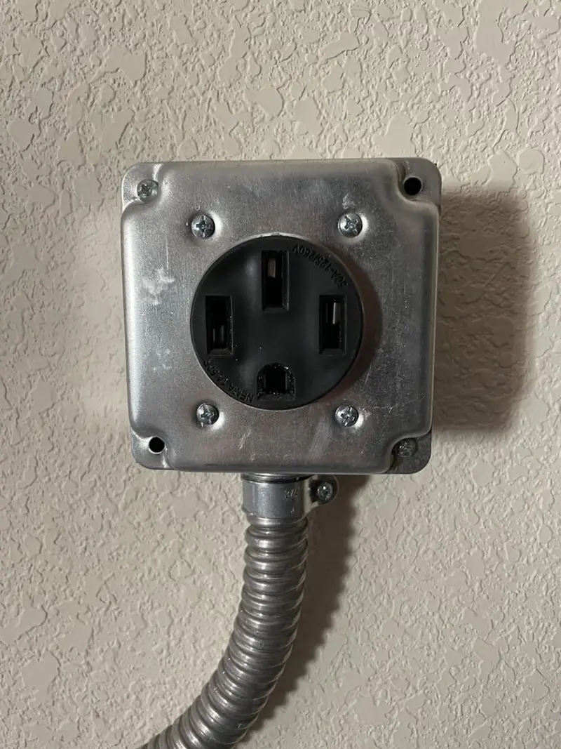 NEMA 14-50 outlet installed for Smart Home Electrical in Burnsville